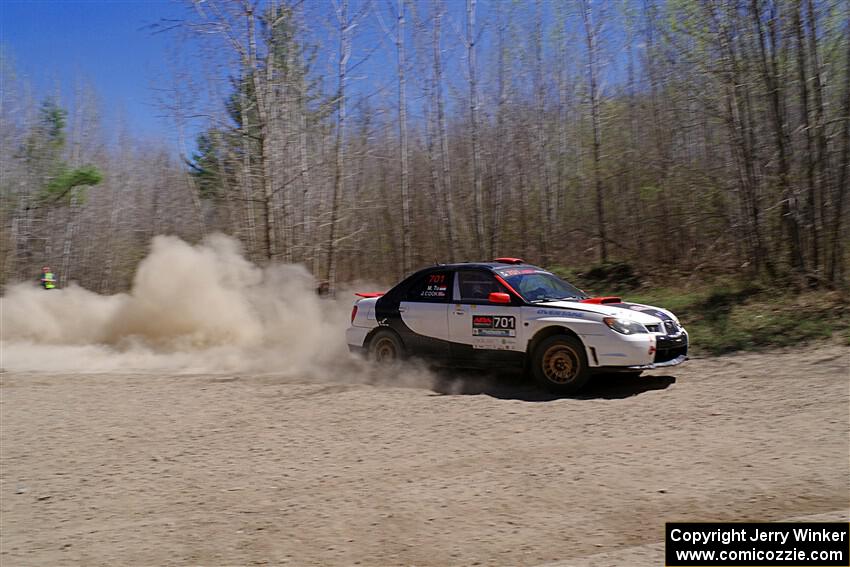 Jason Cook / Maggie Tu Subaru WRX on SS2, Kabekona I.