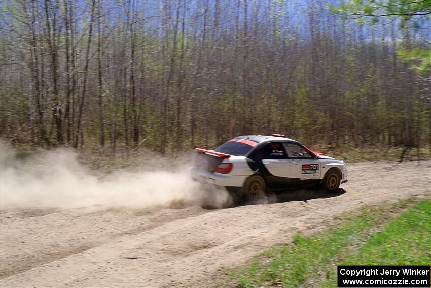Jason Cook / Maggie Tu Subaru WRX on SS2, Kabekona I.