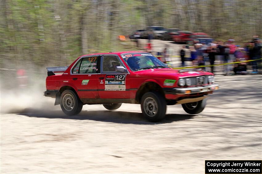 Levi Johnson / Griffin Johnson BMW 325e on SS3, Steamboat II.