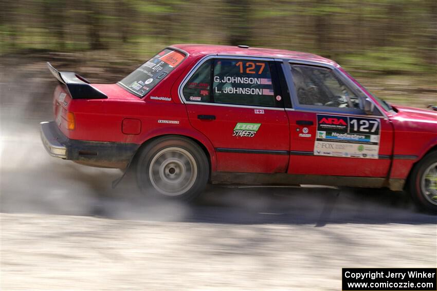 Levi Johnson / Griffin Johnson BMW 325e on SS3, Steamboat II.