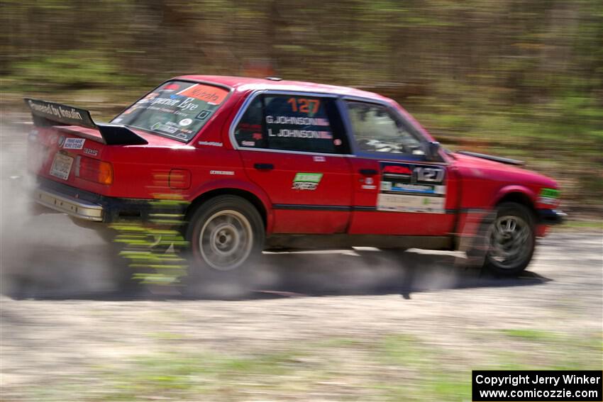Levi Johnson / Griffin Johnson BMW 325e on SS3, Steamboat II.