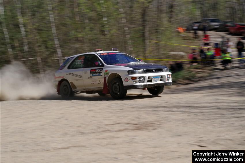 Aidan Hicks / John Hicks Subaru Impreza Wagon on SS3, Steamboat II.