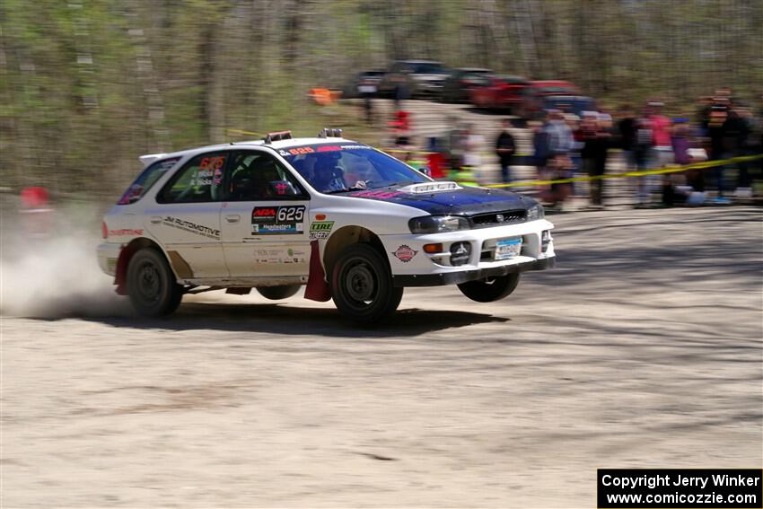 Aidan Hicks / John Hicks Subaru Impreza Wagon on SS3, Steamboat II.