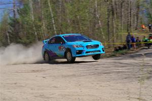 Jamey Randall / Andrew Rausch Subaru WRX on SS3, Steamboat II.