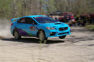 Jamey Randall / Andrew Rausch Subaru WRX on SS3, Steamboat II.