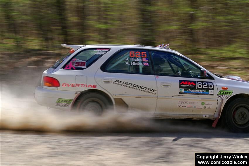 Aidan Hicks / John Hicks Subaru Impreza Wagon on SS3, Steamboat II.