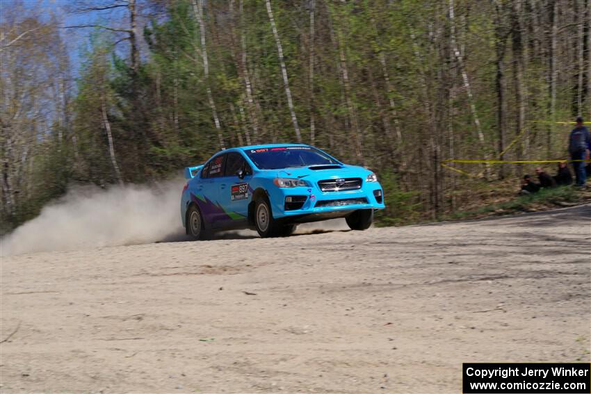 Jamey Randall / Andrew Rausch Subaru WRX on SS3, Steamboat II.