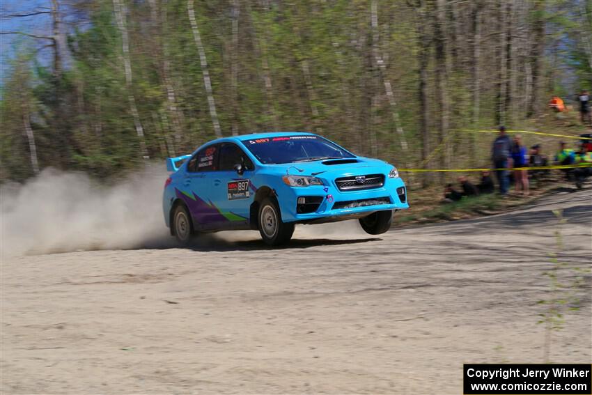 Jamey Randall / Andrew Rausch Subaru WRX on SS3, Steamboat II.