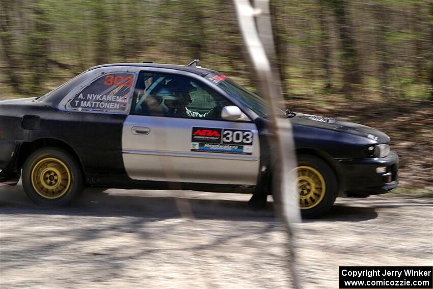 Travis Mattonen / Anikka Nykanen Subaru Impreza on SS3, Steamboat II.