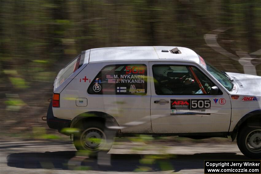 Josh Nykanen / Matt Nykanen VW GTI on SS3, Steamboat II.