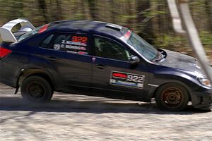 Corey Morris / Zane Morris Subaru WRX STi on SS3, Steamboat II.