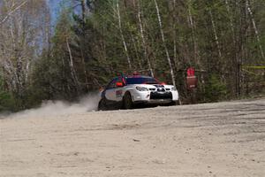 Jason Cook / Maggie Tu Subaru WRX on SS3, Steamboat II.