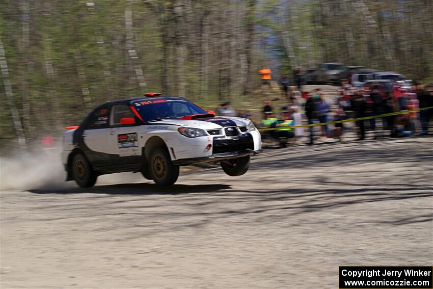 Jason Cook / Maggie Tu Subaru WRX on SS3, Steamboat II.