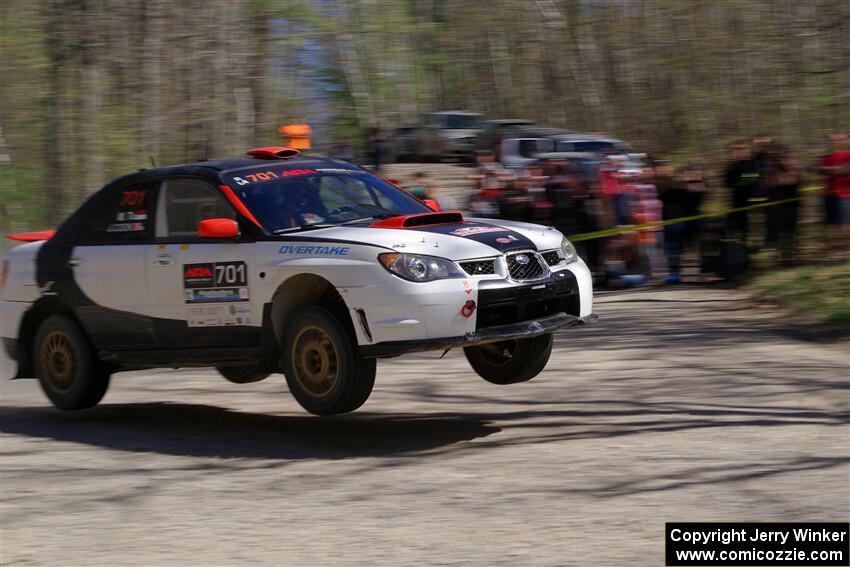 Jason Cook / Maggie Tu Subaru WRX on SS3, Steamboat II.