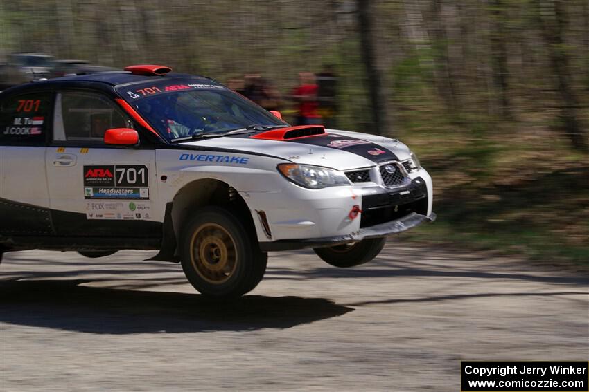 Jason Cook / Maggie Tu Subaru WRX on SS3, Steamboat II.
