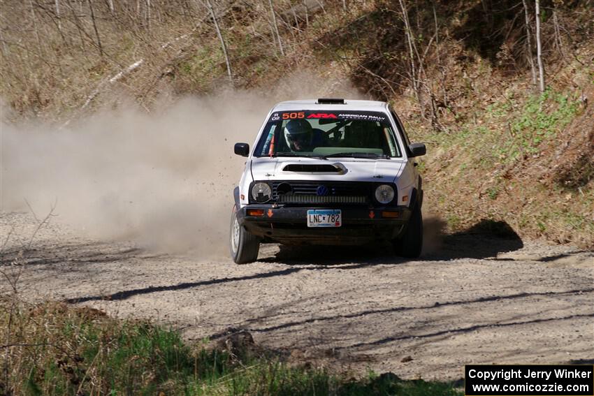 Josh Nykanen / Matt Nykanen VW GTI on SS4, Kabekona II.