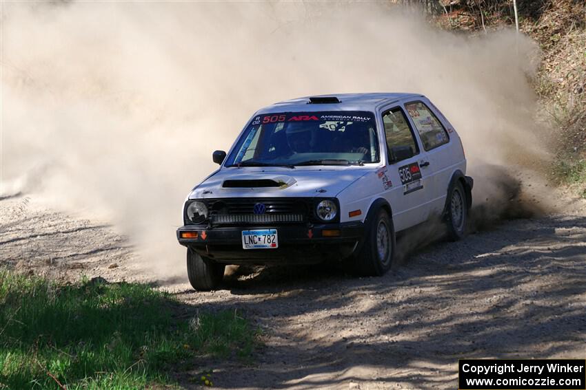 Josh Nykanen / Matt Nykanen VW GTI on SS4, Kabekona II.