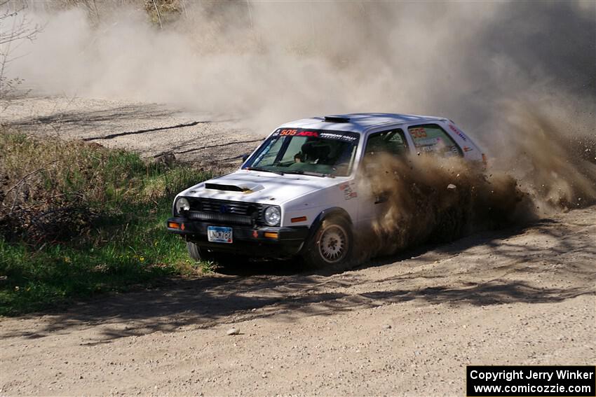 Josh Nykanen / Matt Nykanen VW GTI on SS4, Kabekona II.