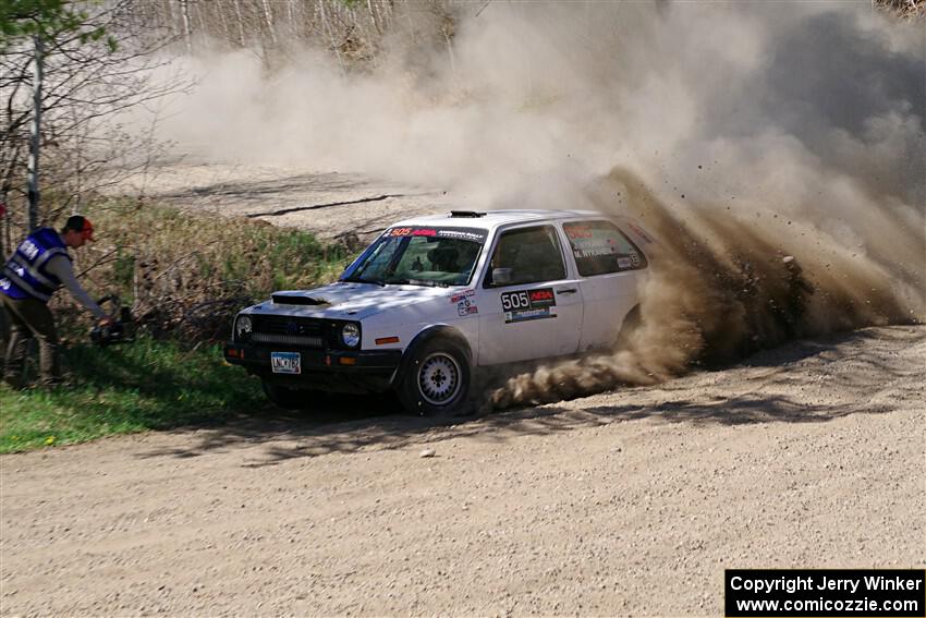 Josh Nykanen / Matt Nykanen VW GTI on SS4, Kabekona II.