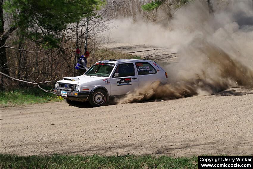 Josh Nykanen / Matt Nykanen VW GTI on SS4, Kabekona II.