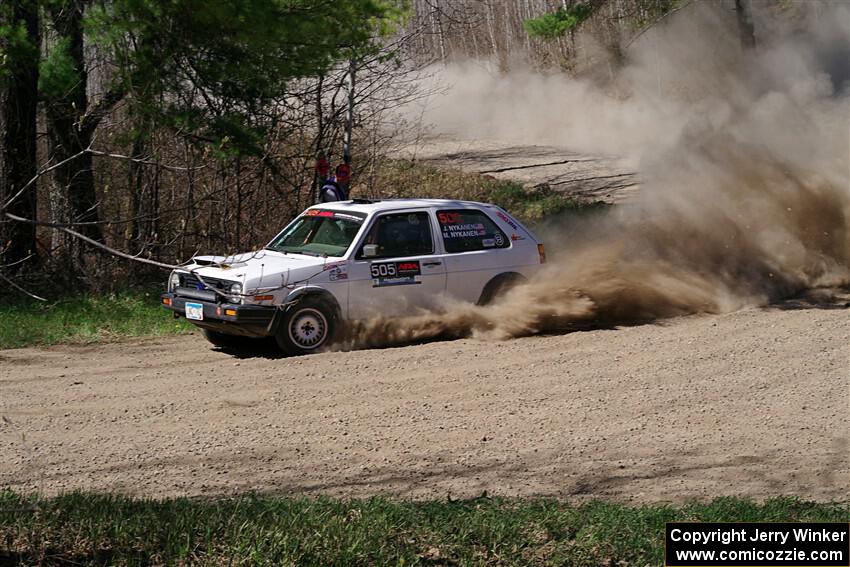 Josh Nykanen / Matt Nykanen VW GTI on SS4, Kabekona II.