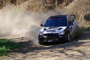 Josh Kemp / Danielle Kemp Subaru WRX on SS4, Kabekona II.