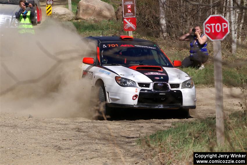 Jason Cook / Maggie Tu Subaru WRX on SS4, Kabekona II.