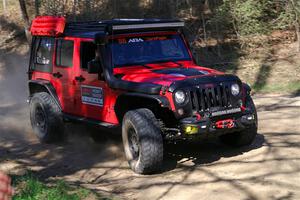 A Jeep Wrangler Rubicon sweeps SS4, Kabekona II.
