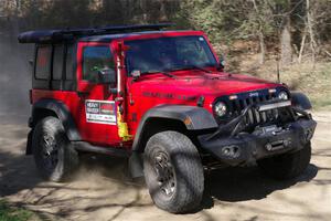 A Jeep Wrangler Rubicon sweeps SS4, Kabekona II.