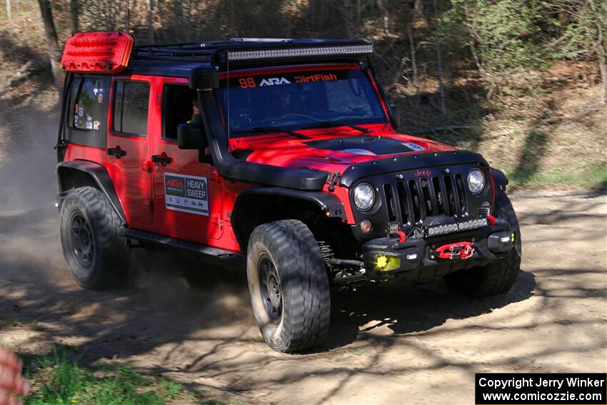 A Jeep Wrangler Rubicon sweeps SS4, Kabekona II.