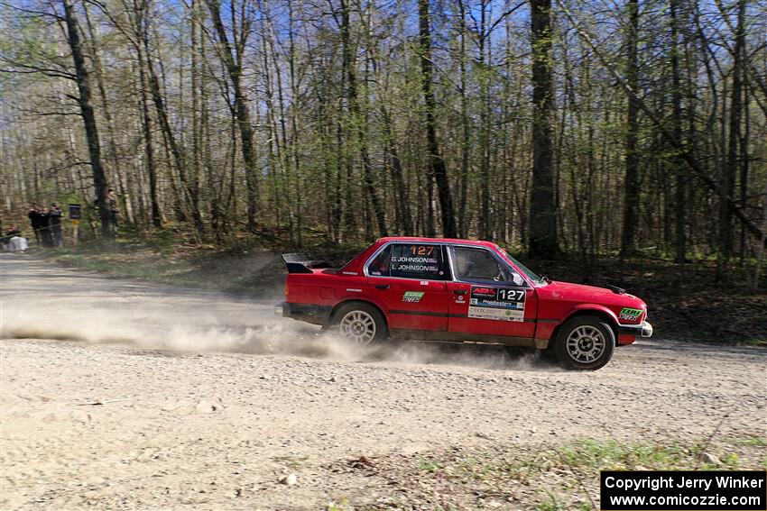 Levi Johnson / Griffin Johnson BMW 325e on SS5, Steamboat III.