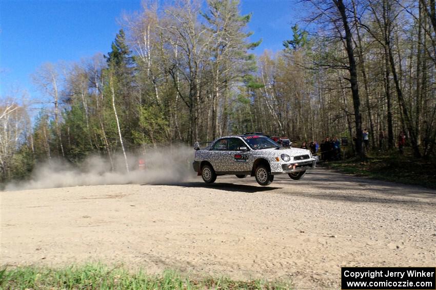 Peter Farrow / Jackson Sedivy Subaru WRX on SS5, Steamboat III.
