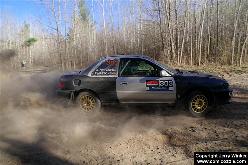 Travis Mattonen / Anikka Nykanen Subaru Impreza on SS6, Kabekona III.