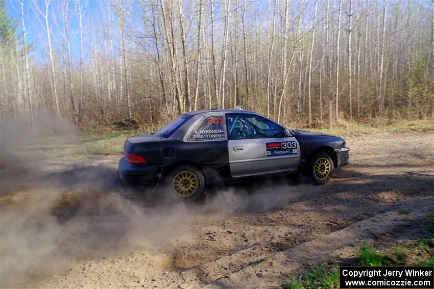 Travis Mattonen / Anikka Nykanen Subaru Impreza on SS6, Kabekona III.