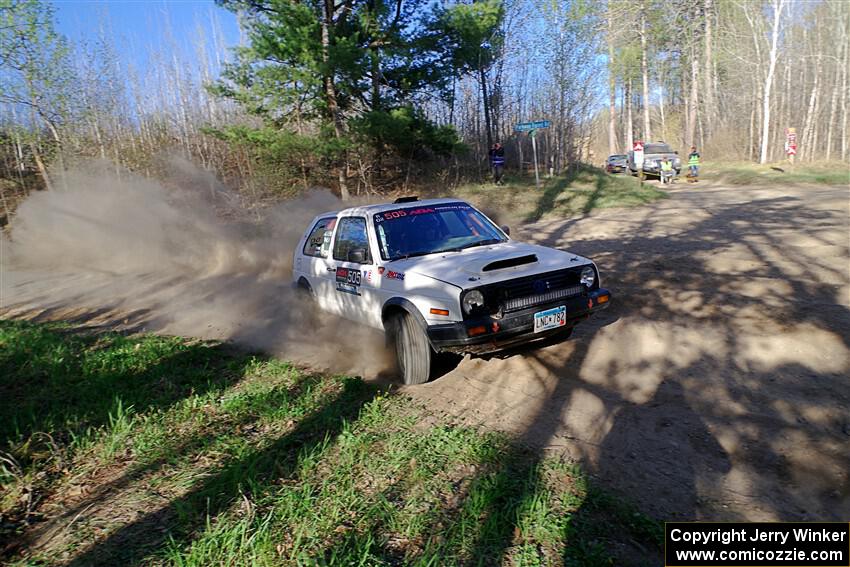 Josh Nykanen / Matt Nykanen VW GTI on SS6, Kabekona III.