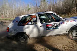 Josh Nykanen / Matt Nykanen VW GTI on SS6, Kabekona III.