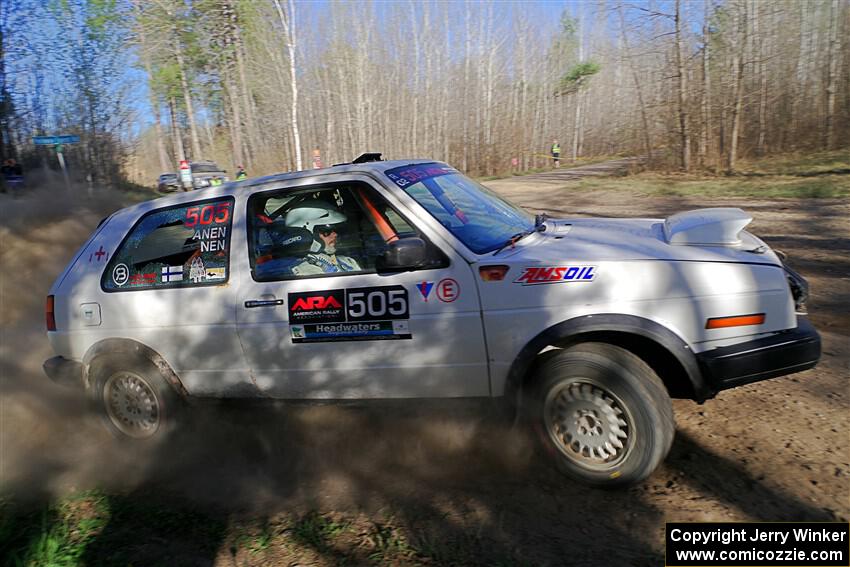 Josh Nykanen / Matt Nykanen VW GTI on SS6, Kabekona III.