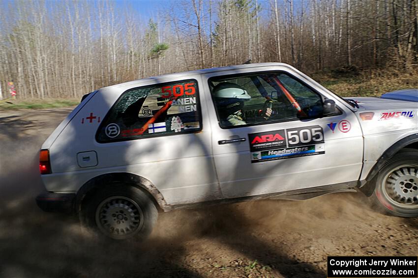 Josh Nykanen / Matt Nykanen VW GTI on SS6, Kabekona III.