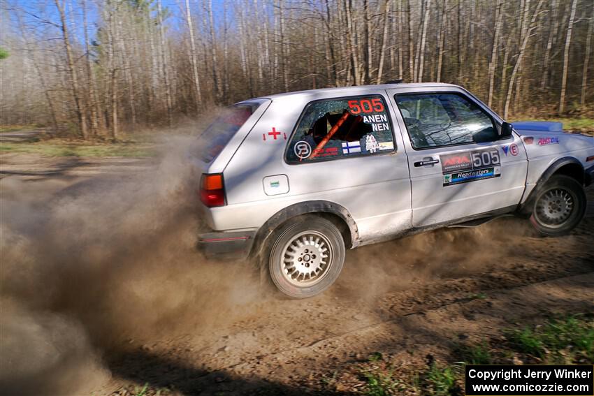 Josh Nykanen / Matt Nykanen VW GTI on SS6, Kabekona III.
