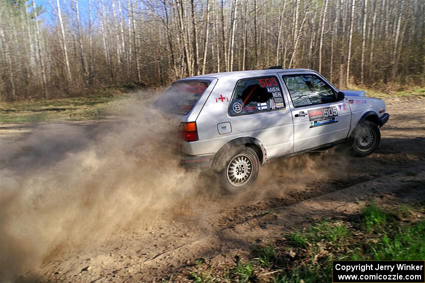 Josh Nykanen / Matt Nykanen VW GTI on SS6, Kabekona III.