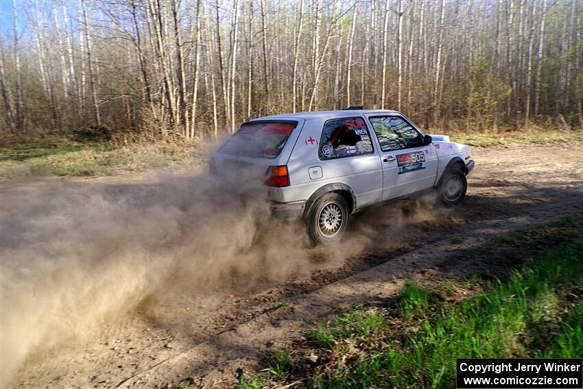 Josh Nykanen / Matt Nykanen VW GTI on SS6, Kabekona III.