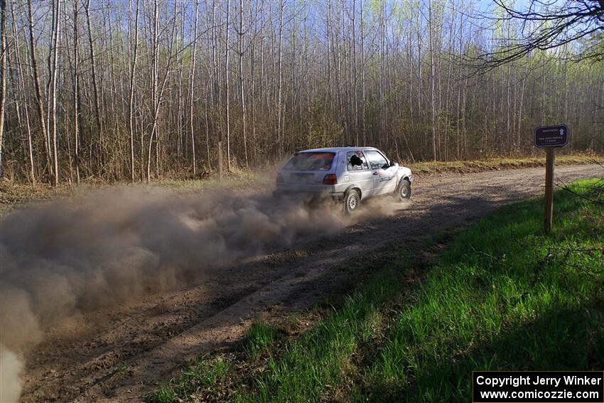 Josh Nykanen / Matt Nykanen VW GTI on SS6, Kabekona III.