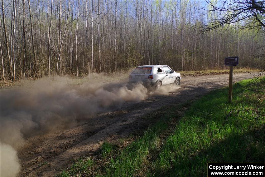 Josh Nykanen / Matt Nykanen VW GTI on SS6, Kabekona III.