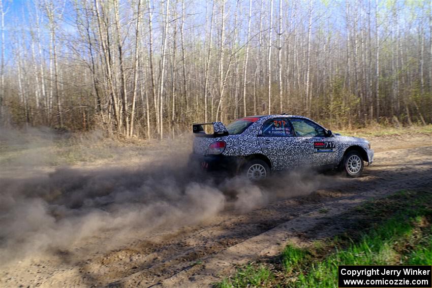 Peter Farrow / Jackson Sedivy Subaru WRX on SS6, Kabekona III.