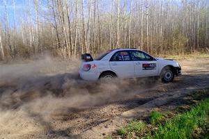 Josh Kemp / Danielle Kemp Subaru WRX on SS6, Kabekona III.