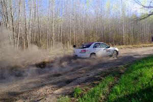 Josh Kemp / Danielle Kemp Subaru WRX on SS6, Kabekona III.