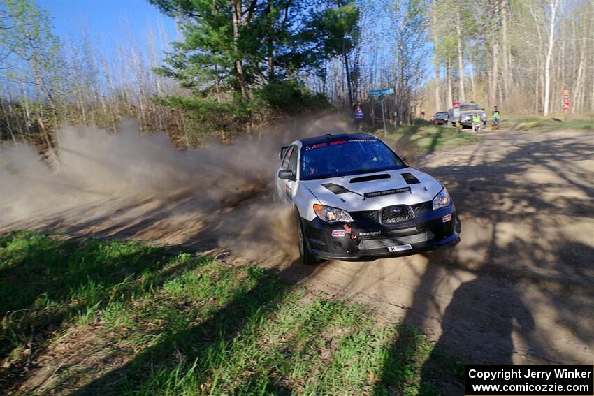 Josh Kemp / Danielle Kemp Subaru WRX on SS6, Kabekona III.