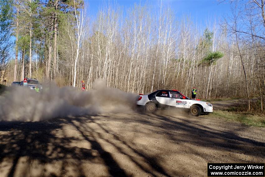 Jason Cook / Maggie Tu Subaru WRX on SS6, Kabekona III.