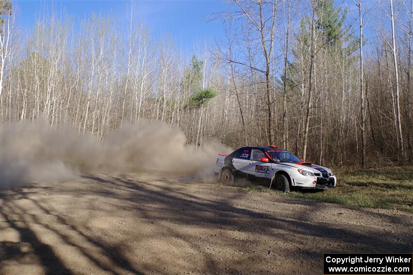Jason Cook / Maggie Tu Subaru WRX on SS6, Kabekona III.