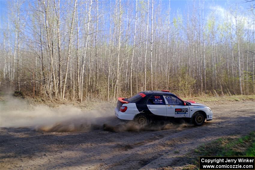 Jason Cook / Maggie Tu Subaru WRX on SS6, Kabekona III.